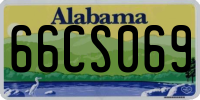 AL license plate 66CS069