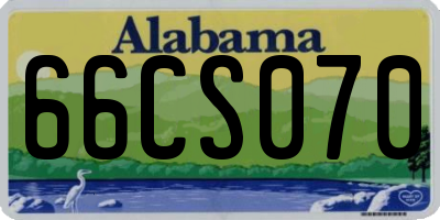 AL license plate 66CS070