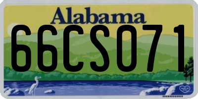 AL license plate 66CS071