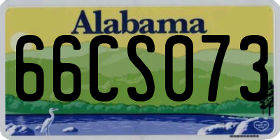 AL license plate 66CS073