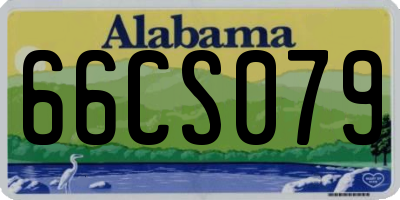 AL license plate 66CS079