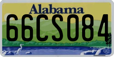 AL license plate 66CS084
