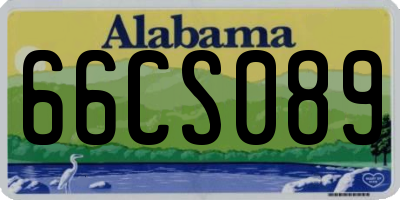 AL license plate 66CS089