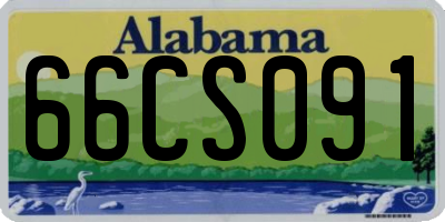 AL license plate 66CS091