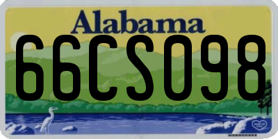AL license plate 66CS098