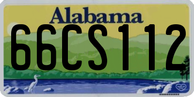 AL license plate 66CS112