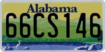 AL license plate 66CS146
