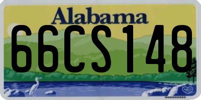AL license plate 66CS148