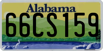AL license plate 66CS159