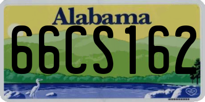 AL license plate 66CS162