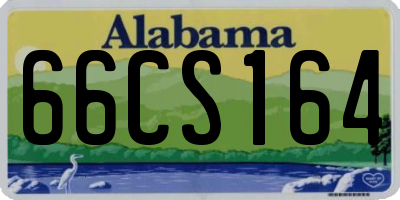 AL license plate 66CS164