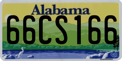 AL license plate 66CS166