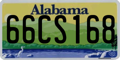 AL license plate 66CS168