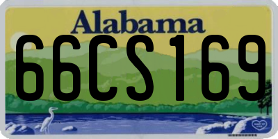 AL license plate 66CS169