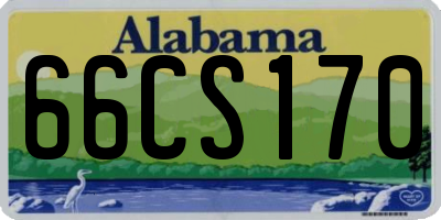 AL license plate 66CS170