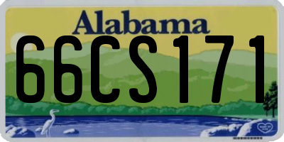 AL license plate 66CS171