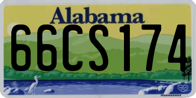 AL license plate 66CS174