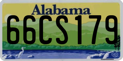 AL license plate 66CS179