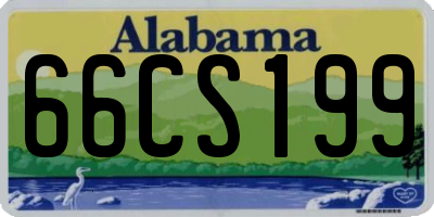 AL license plate 66CS199