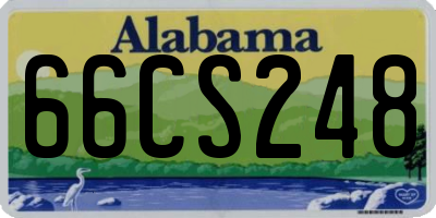 AL license plate 66CS248
