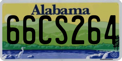 AL license plate 66CS264
