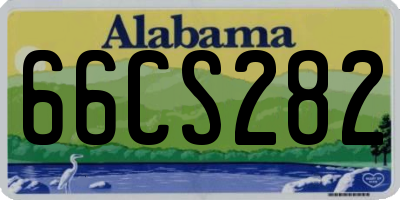 AL license plate 66CS282