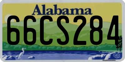 AL license plate 66CS284
