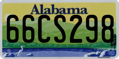 AL license plate 66CS298