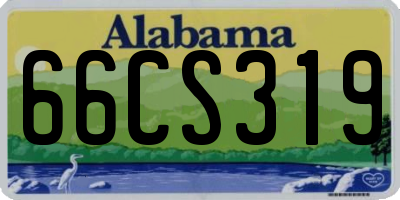 AL license plate 66CS319