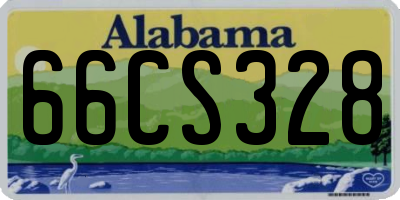 AL license plate 66CS328