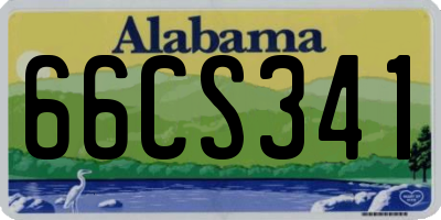 AL license plate 66CS341