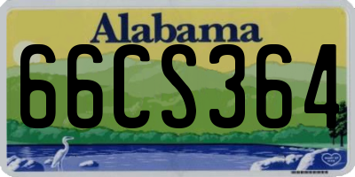 AL license plate 66CS364