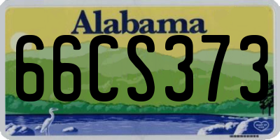 AL license plate 66CS373