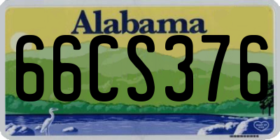 AL license plate 66CS376