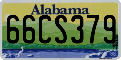 AL license plate 66CS379
