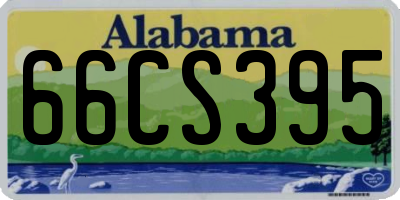 AL license plate 66CS395