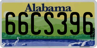 AL license plate 66CS396