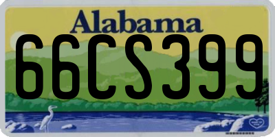 AL license plate 66CS399