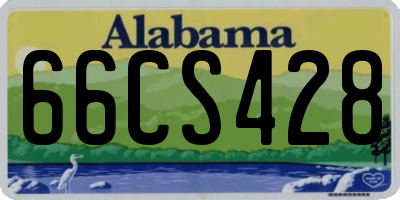 AL license plate 66CS428