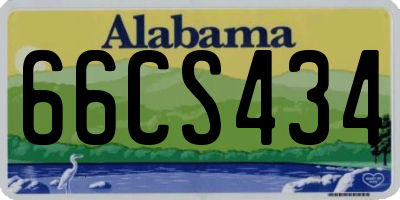 AL license plate 66CS434