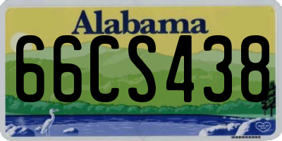 AL license plate 66CS438