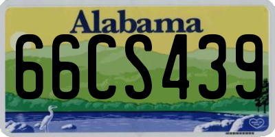 AL license plate 66CS439