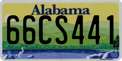 AL license plate 66CS441