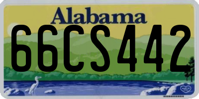 AL license plate 66CS442