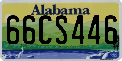 AL license plate 66CS446