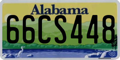 AL license plate 66CS448