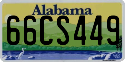 AL license plate 66CS449