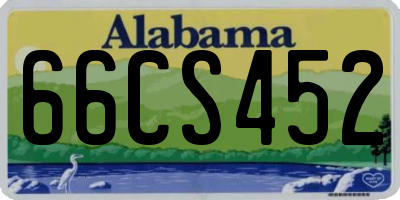 AL license plate 66CS452