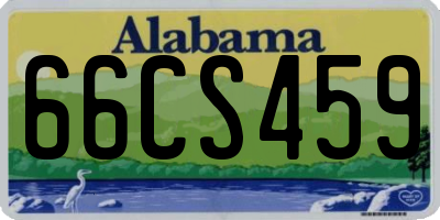 AL license plate 66CS459