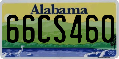 AL license plate 66CS460